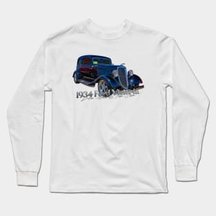 1934 Ford Victoria Deluxe Model 46 Tudor Sedan Long Sleeve T-Shirt